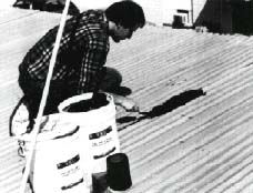 Once applied, the METAL SEAL RUBBERIZED ROOF SYSTEM provides years of waterproofing and protection to metal roofs on barns, factories, storage facilities . . . any type of metal roof structure.